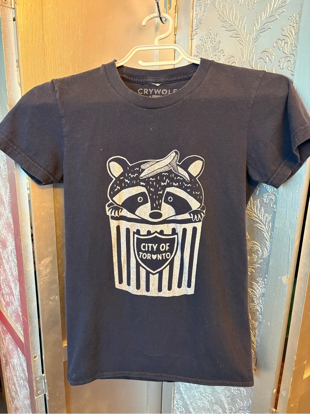 navy Raccoon Graphic Tee - City of Toronto